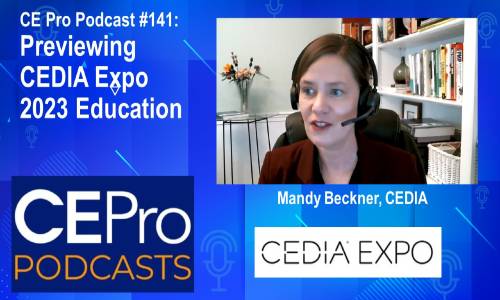 CE Pro Podcast CEDIA Expo Mandy Beckner