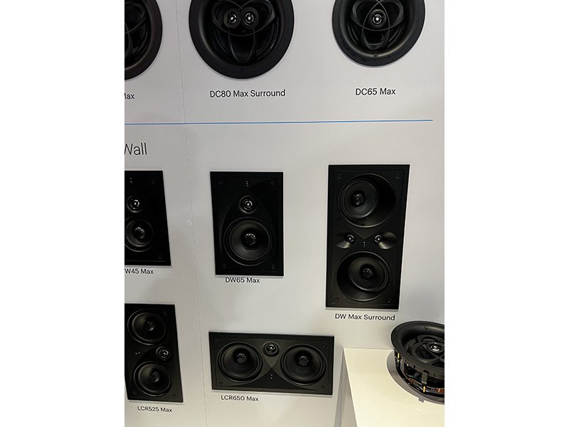 A big part of Masimo Consumer's CEDIA Expo exhibit was it featuring the new Dymension CI line of architectural loudspeakers in its booth.